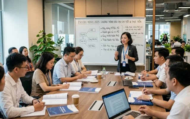 đào tạo nhân viên ISO/IEC 42001:2023 chương trình tài liệu - Ảnh đại diện cho Đào tạo nhân viên ISO/IEC 42001:2023: Chương trình tài liệu chi tiết và thực tiễn