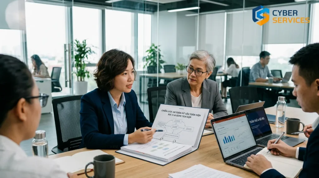 SOC 2 và GDPR tích hợp - Ảnh đại diện cho SOC 2 và GDPR tích hợp: Chiến lược an toàn dữ liệu toàn diện cho doanh nghiệp