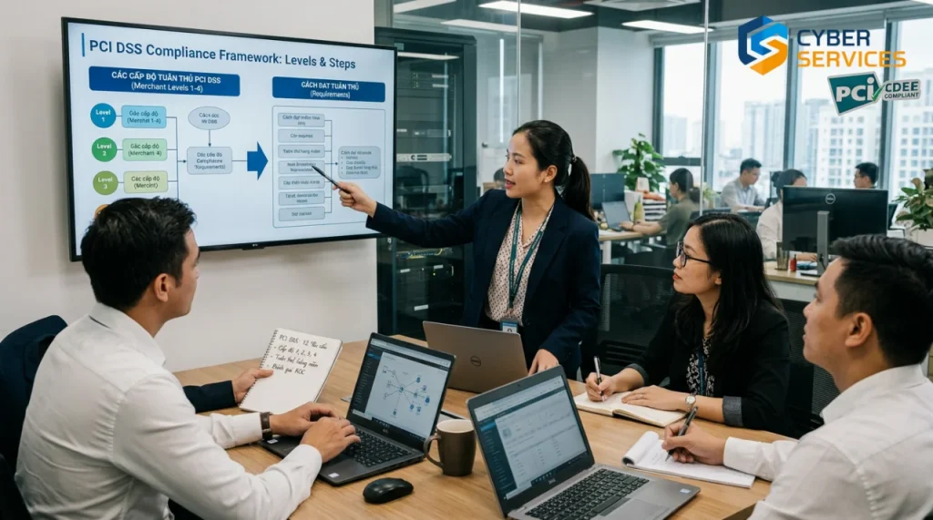 tuan thu PCI DSS, level pci dss, PCI DSS Compliance, PCI DSS QSA, PCI DSS ASV - Ảnh đại diện cho Tìm hiểu chi tiết các cấp độ tuân thủ PCI DSS và cách đạt PCI DSS Compliance